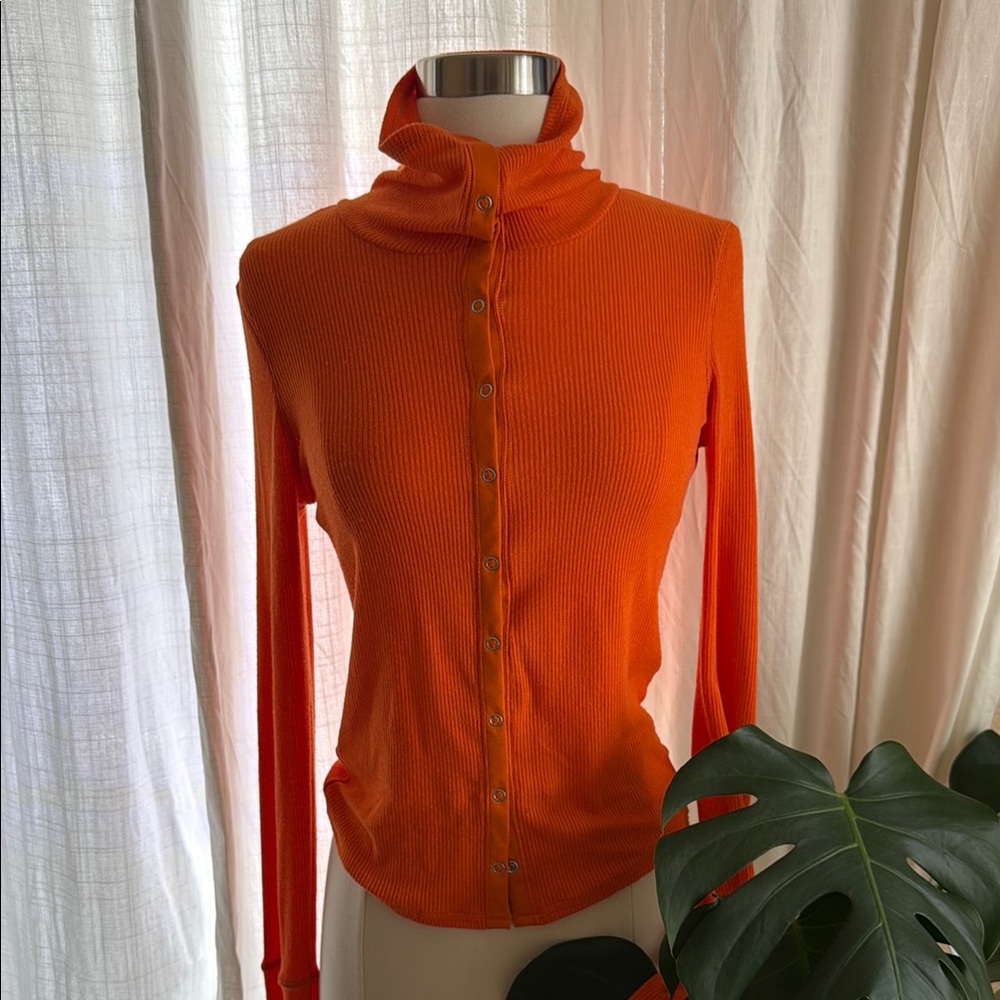 Urban Outfitters Orange Cowl Neck Sweater